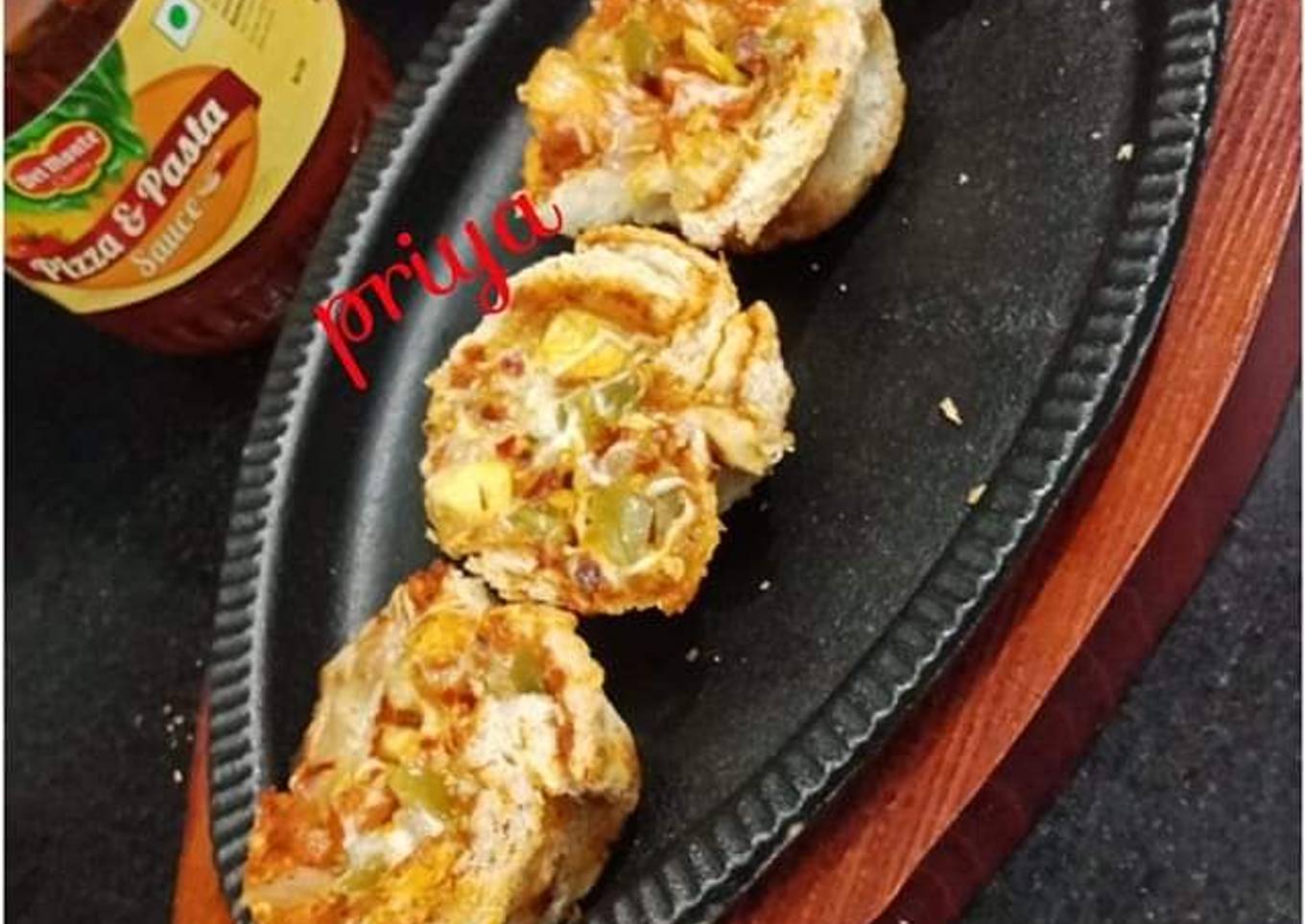 Pizza Cups in Appam Pan