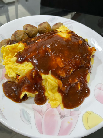 Bagaimana Membuat 2. OMURICE (Japanese omelette Rice) Anti Gagal