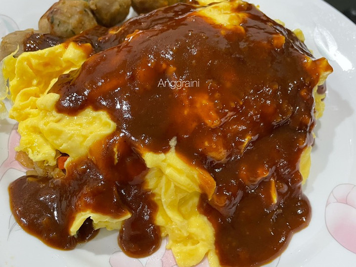 Bagaimana Membuat 2. OMURICE (Japanese omelette Rice) Anti Gagal