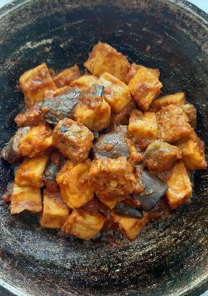 Foto resep Balado terung tahu tempe