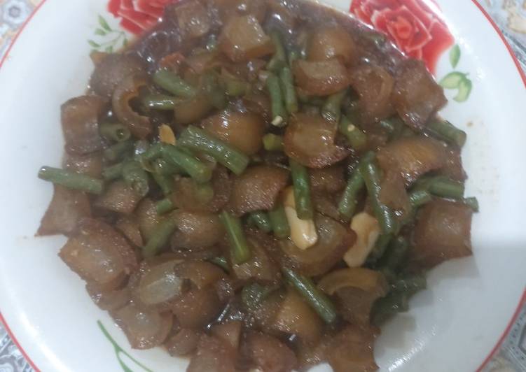 Recipe: Delicious Tumis Kikil Kacang Panjang