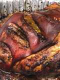 Pernil asado con Cerveza