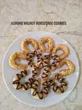 Almond Walnut Horseshoe Cookies