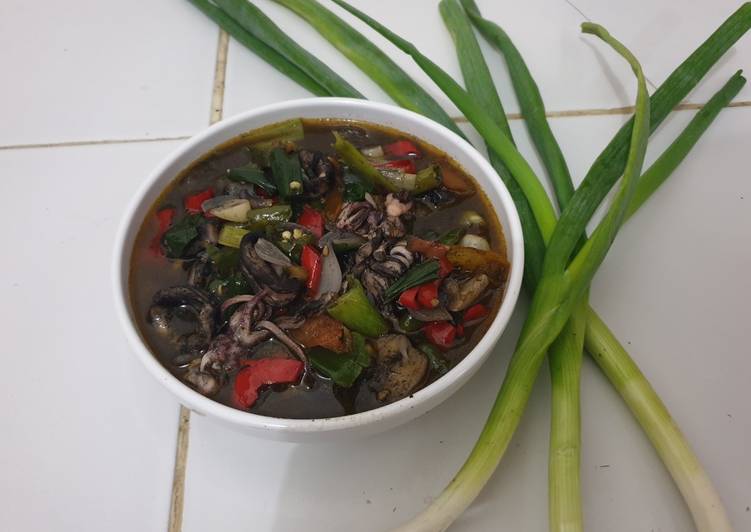 Resep Tumis cumi hitam Lezat