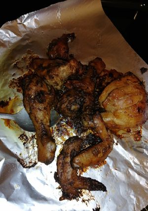 A picture of Spicy oven roast chicken.