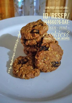 Foto resep Oat Raisin Nut Cookies