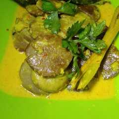 A picture of Rendang jengkol ala Dapur Maya.