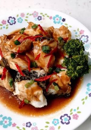 清蒸石斑魚 的食譜成品照片
