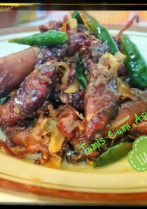 Foto resep Tumis Cumi Asin Cabe Ijo