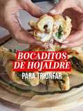 Bocaditos de hojaldre con espárragos