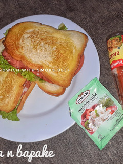 Foto resep Sandwich with smoke beef