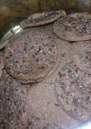 Una foto de Crackers de salvado con mix de semillas!!!