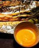 Calçots con romesco casero