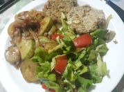Una foto de zucchini ensalada
