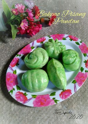 Foto resep Bakpao Pisang Pandan