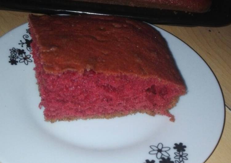 Steps to Make Quick Fluffy,moist,yummy red velvet cake