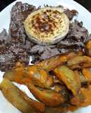 Presa Ibérica y patatas con mojo picón