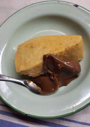 Una foto de Torta - Flan con galles rotas