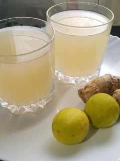 A picture of Ginger lemon juice.
