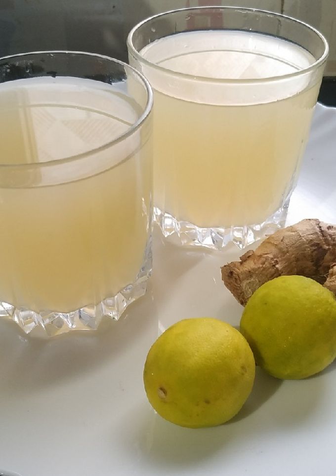 A picture of Ginger lemon juice.