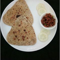 A picture of Kasuri methi paratha.