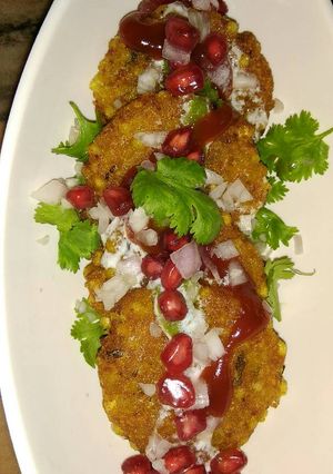A picture of Sabudana aalu tikki.