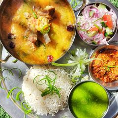 A picture of Achaari daal.