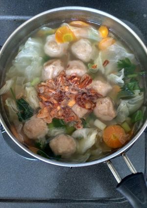 Foto resep Sop bakso segerr 😋