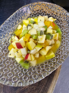 Una foto de Macedonia de frutas 😋