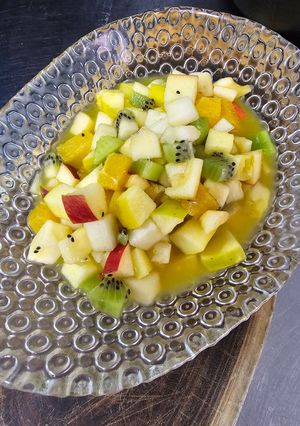 Una foto de Macedonia de frutas 😋