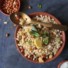 A picture of Sabudana khichdi.