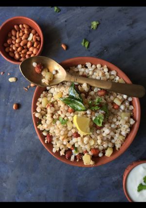 A picture of Sabudana khichdi.