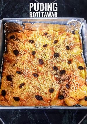 Foto resep Puding Roti Tawar Panggang