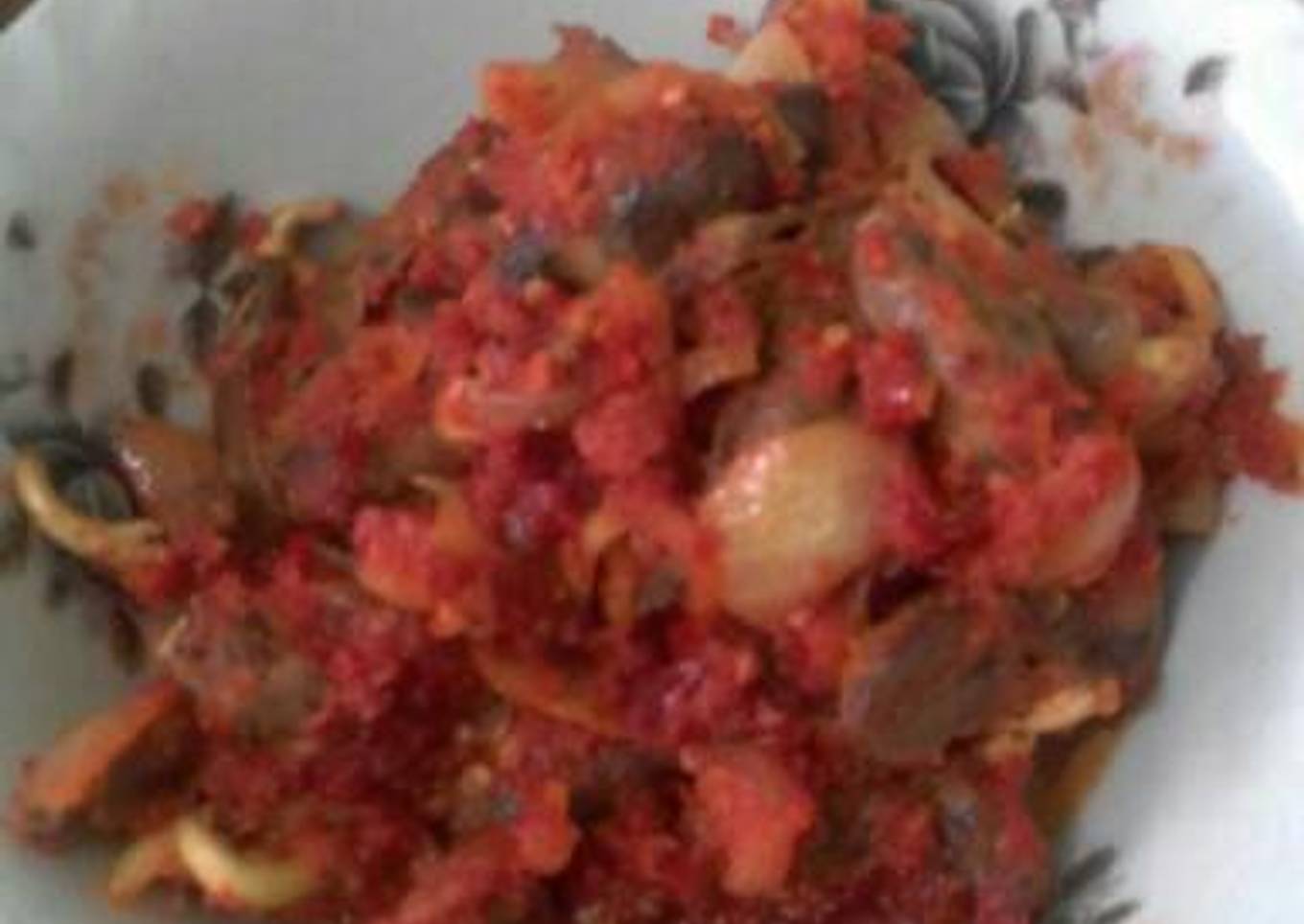 Balado jantung ayam
