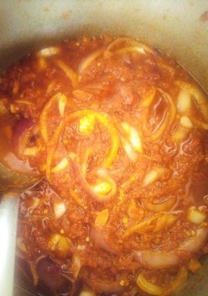 A picture of Onion sauce.