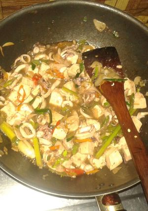 Foto resep Cumi Saos Tiram Spicy