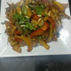A picture of Farfalle pasta.