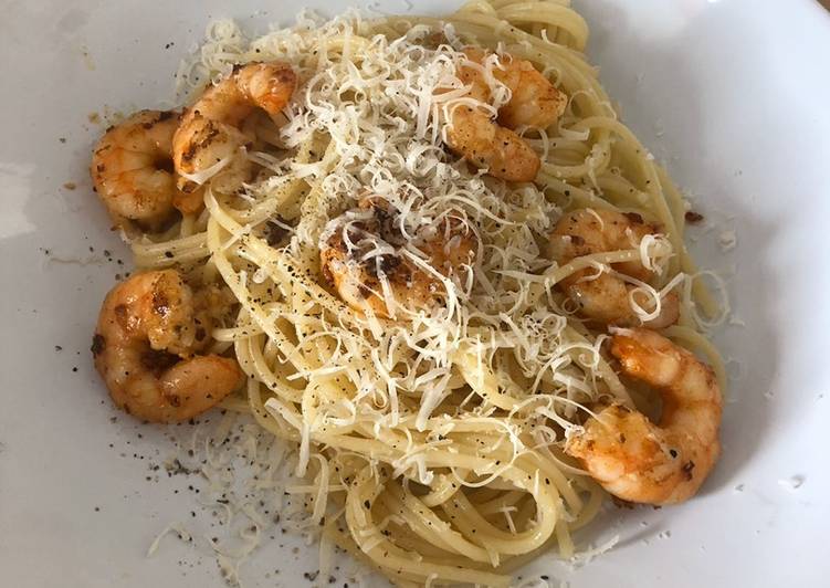 Esparguete com camarão - Tudogosreceitas
