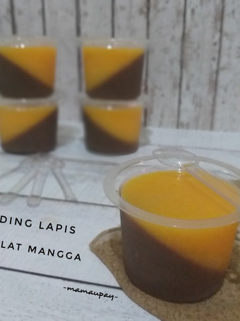 Langkah Mudah untuk Menyiapkan Puding Lapis coklat-mangga Rumahan