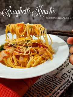 Foto resep Spaghetti Kimchi