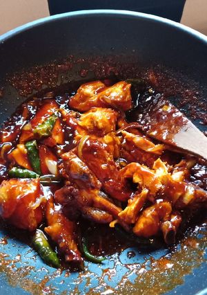 Foto resep Ayam saus kecap cabe ijo