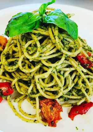 Foto resep Spaghetti Pesto Sauce