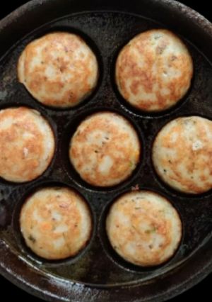 A picture of Jowar dumplings (Paniyaram).