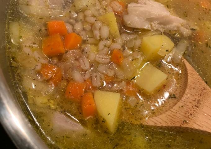 Рассольник с курицей