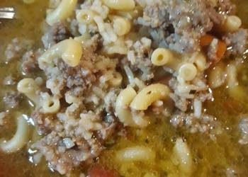 Easiest Way to Cook Yummy Sausage and Ground Beef Soup