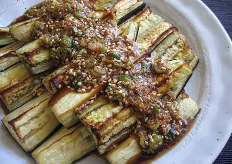 Recipe of Ultimate Grilled Eggplant with Sesame Sauce