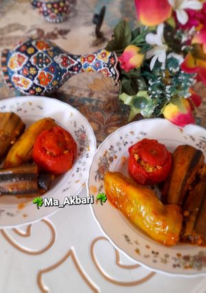 عکسی از دستور 🌺دلمه سبزیجات