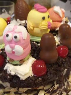 Una foto de Mona de Pascua de chocolate