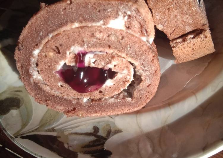 Bolu gulung putih telur