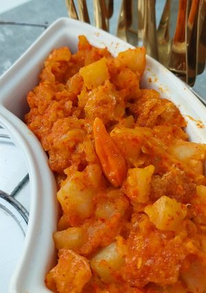 Foto resep Sambal krecek kentang